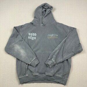 Darc Sport Hoodie Men Medium Gray Wolves Forever SSDD NFGU Graphic Pullover M *
